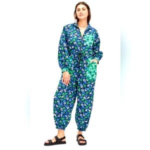 DIANE VON FURSTENBERG for Target Nylon Jazz Dot Green Sport Jumpsuit NWT